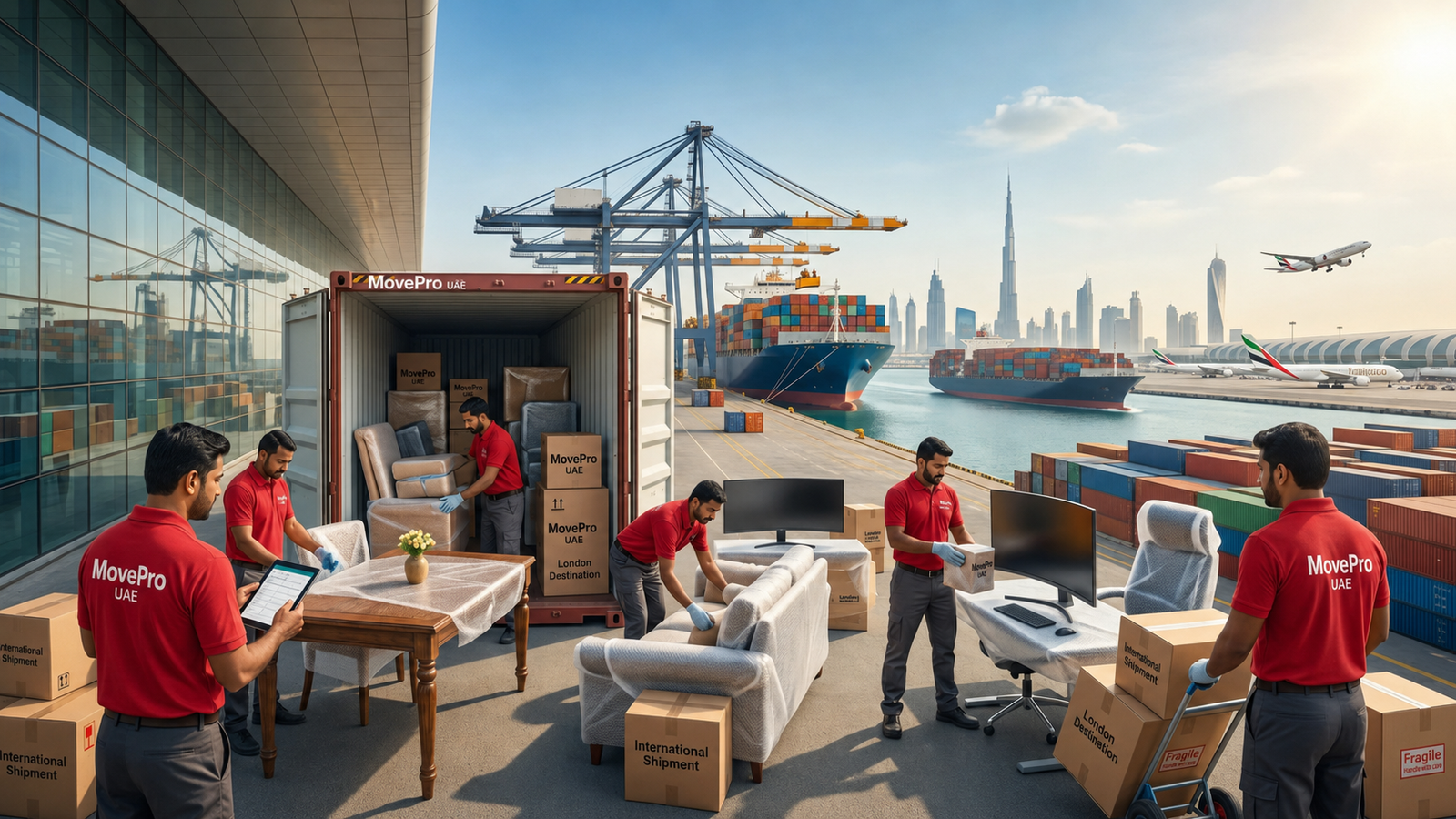 MovePro UAE international relocation and overseas shipping service