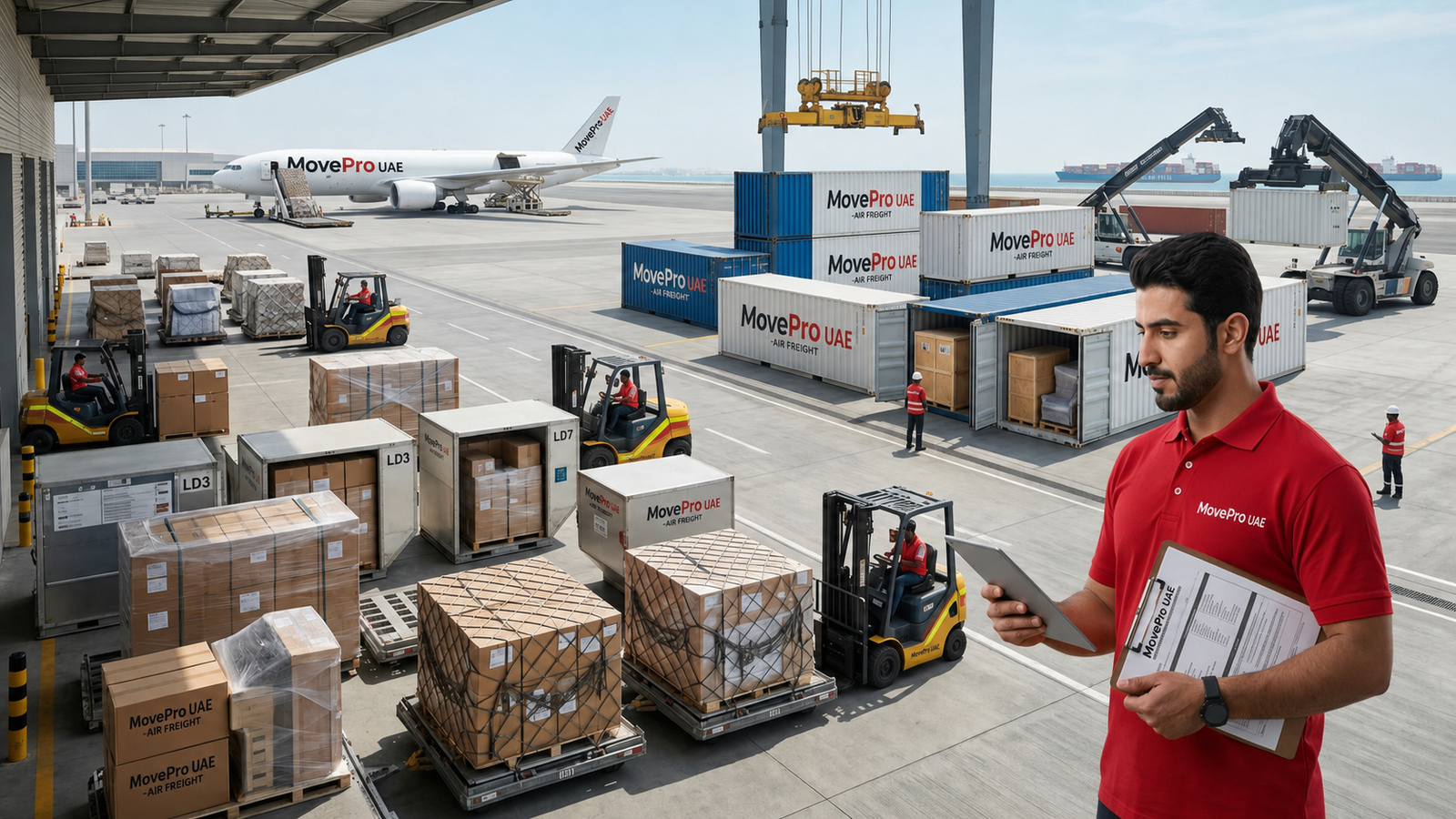Custom wooden crate prepared for overseas household shipment