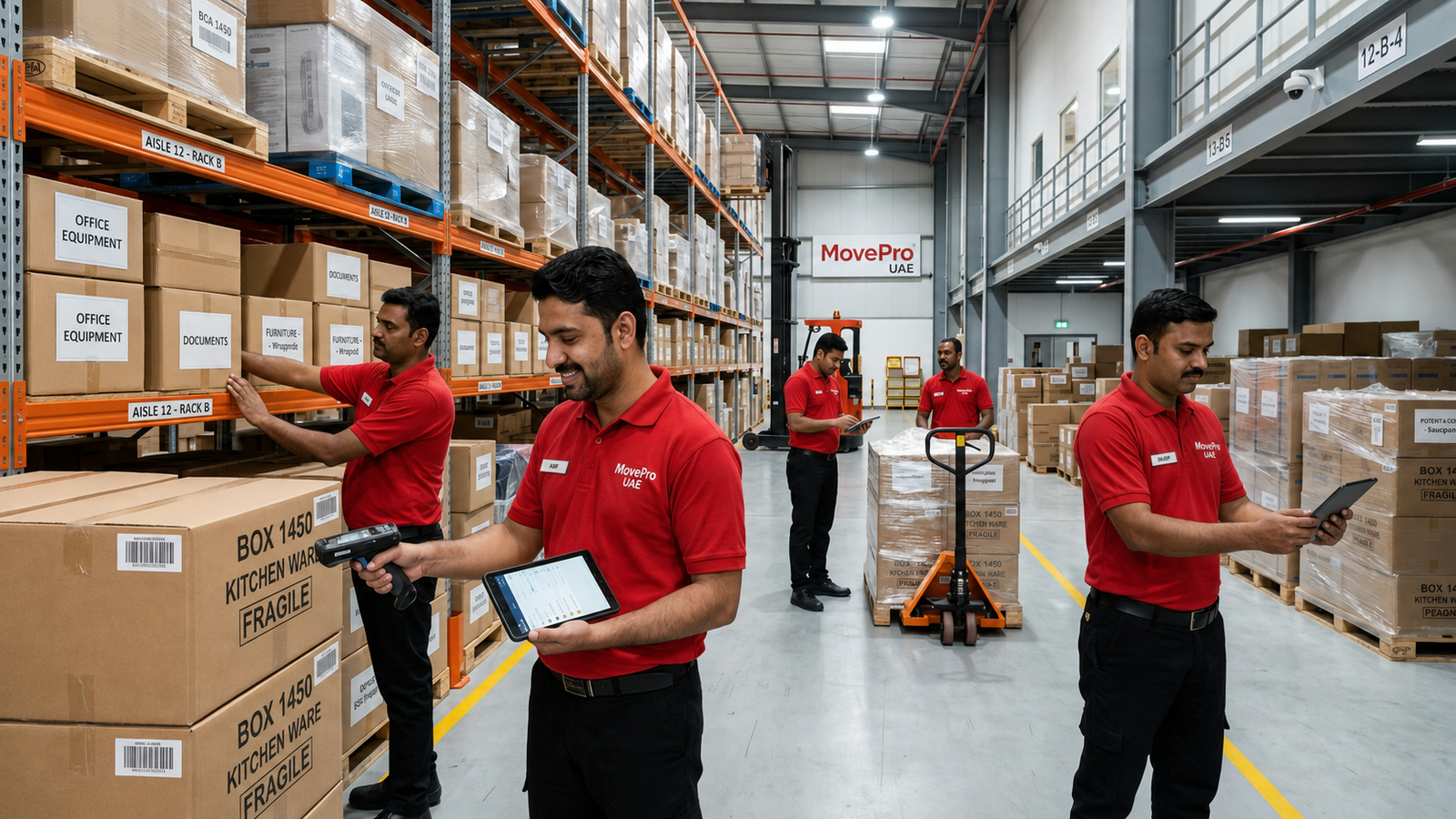 Secure MovePro UAE storage facility for residential and commercial belongings