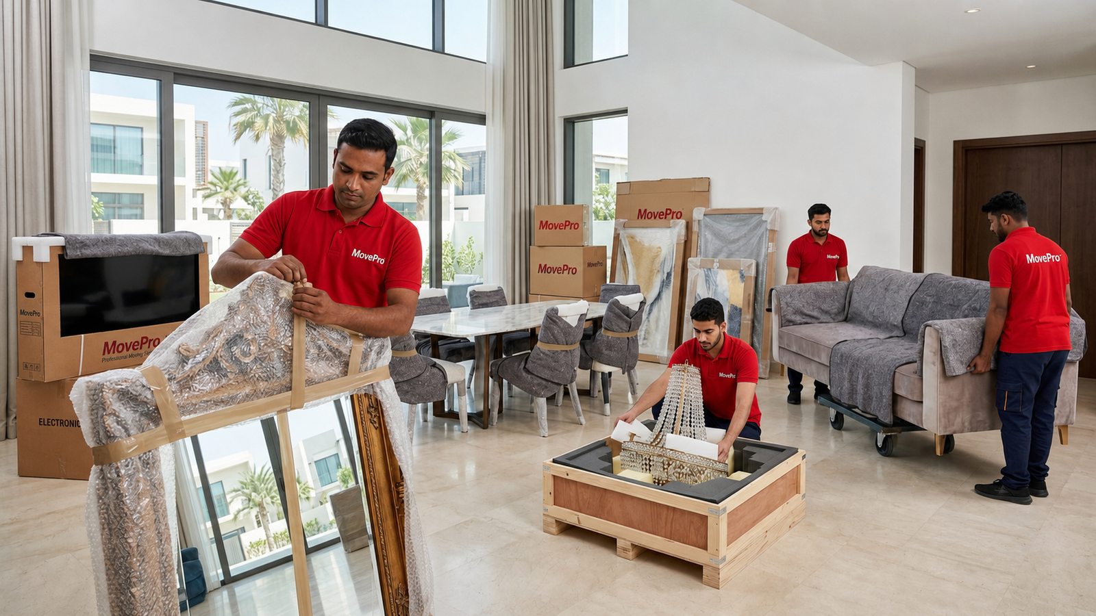 Professional villa moving service in Ras Al Khaimah by MovePro UAE